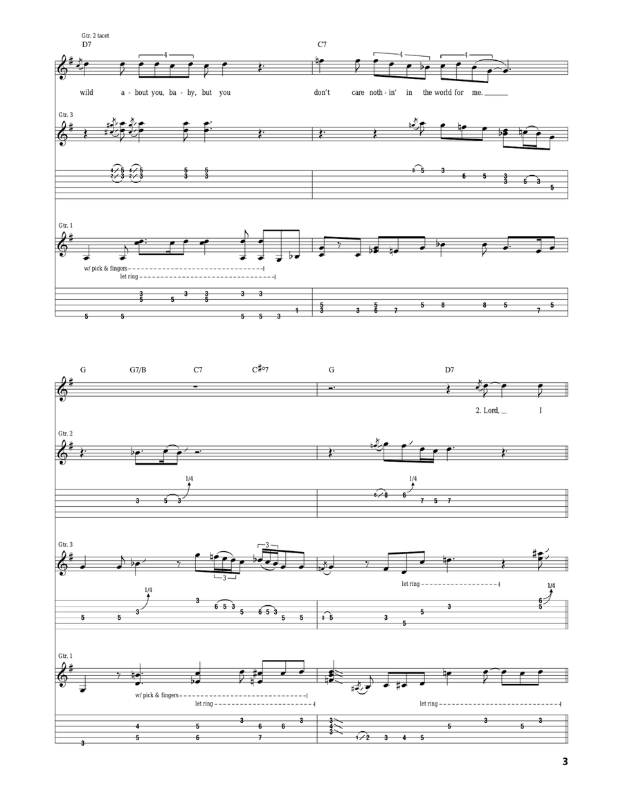 Can't Hold Out Much Longer Acoustic Guitar scores gallery preview page 3