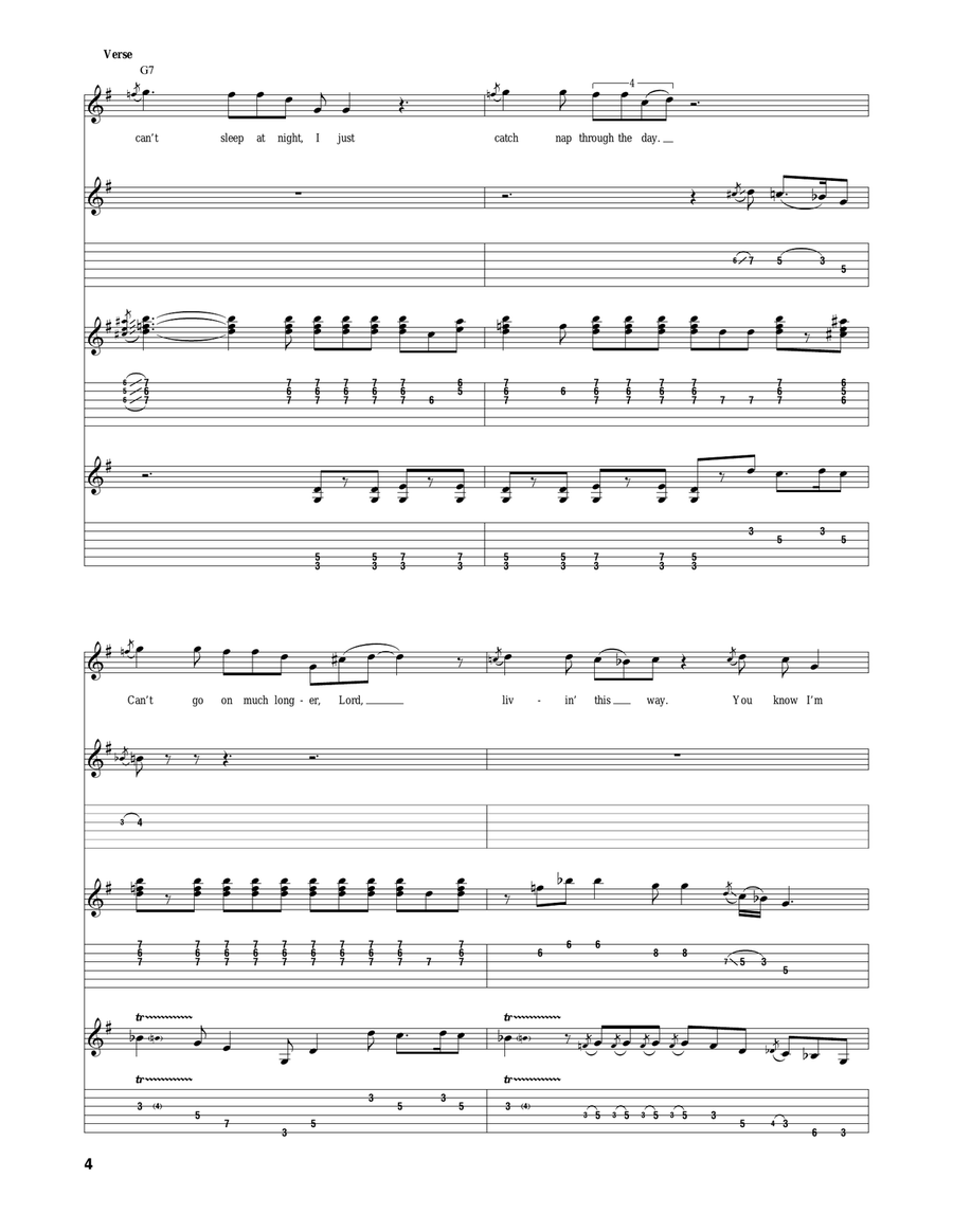 Can't Hold Out Much Longer Acoustic Guitar scores gallery preview page 4