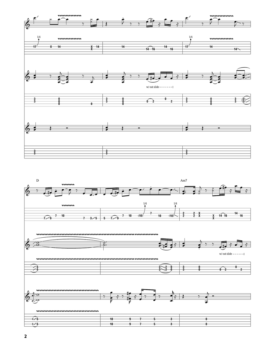 Run Back To Your Side Run Back To Your Side Guitar Tablature scores gallery preview page 2