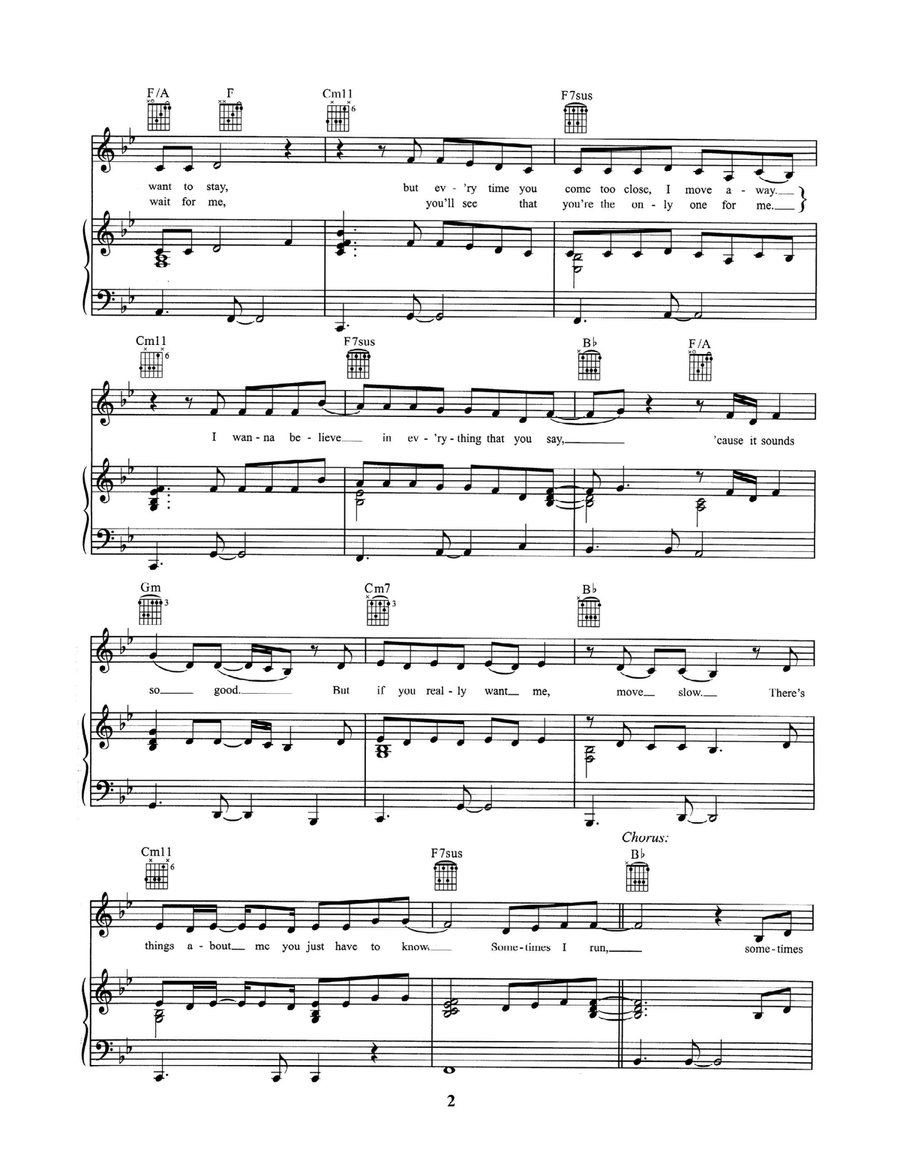 Sometimes Sometimes Acoustic Guitar scores gallery preview page 2
