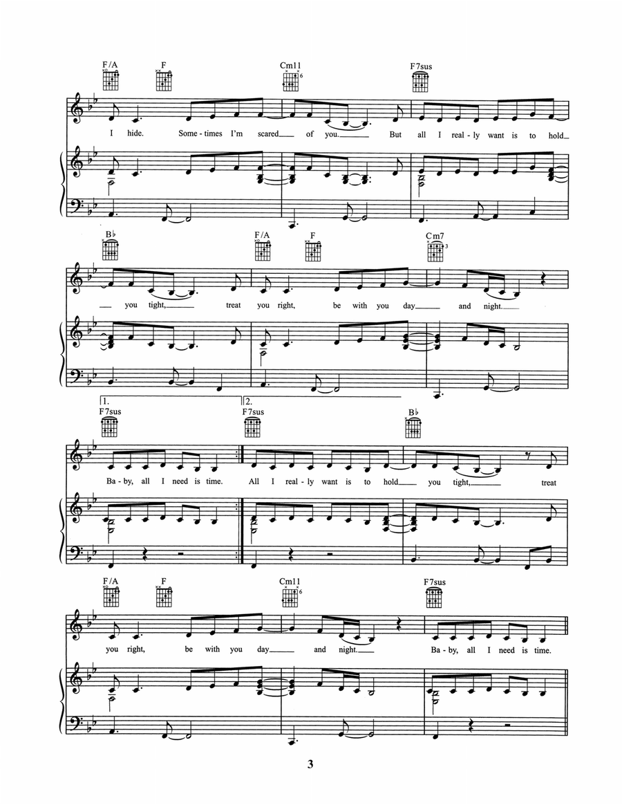 Sometimes Sometimes Acoustic Guitar scores gallery preview page 3