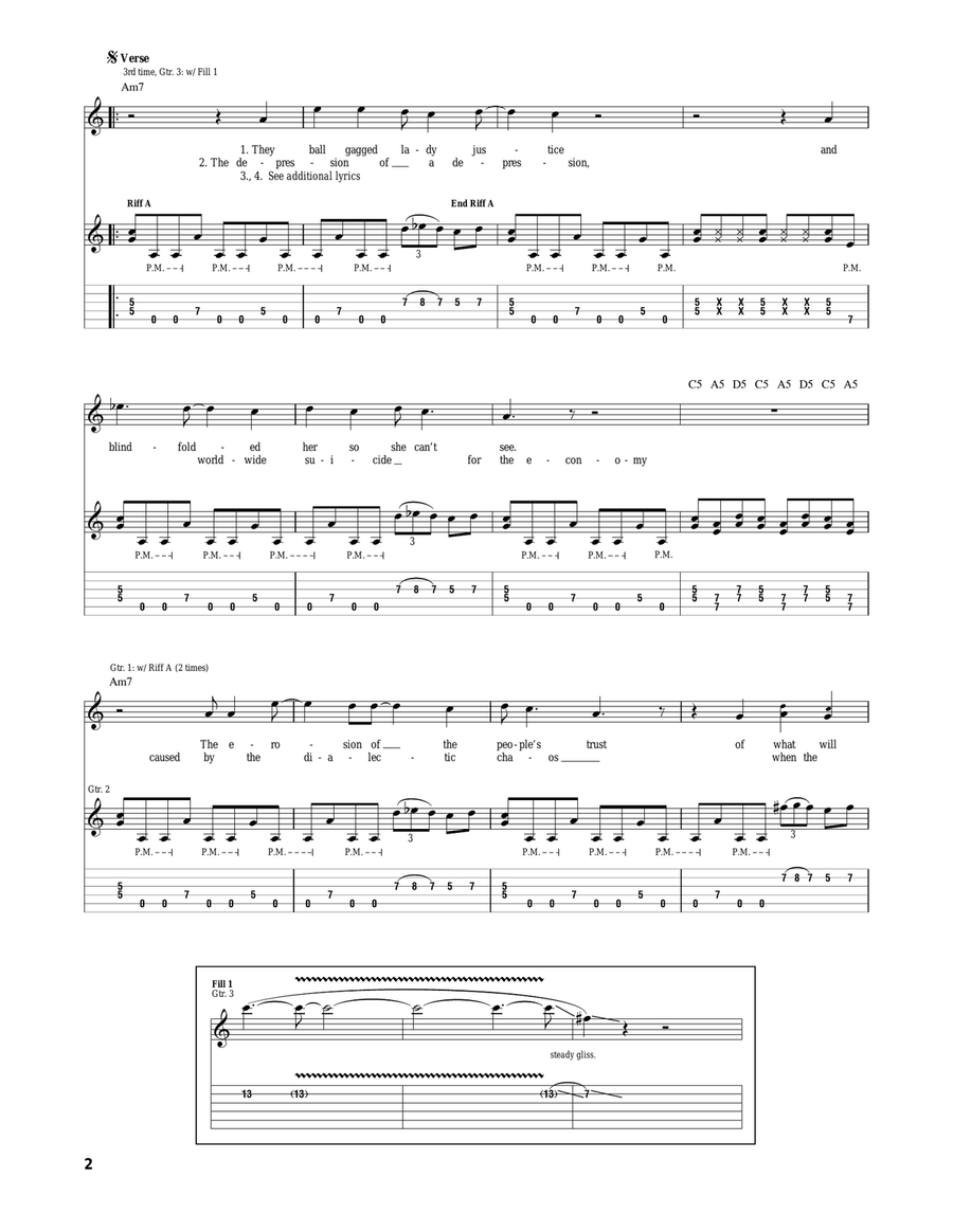Bite The Hand That Feeds Acoustic Guitar scores gallery preview page 2