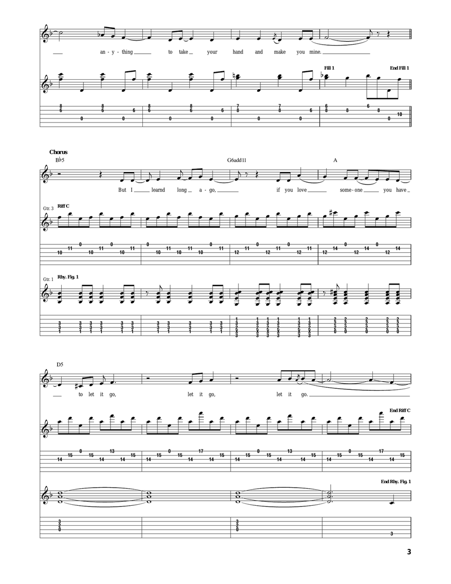 The Hardest Part Of Letting Go...Sealed With A Kiss Acoustic Guitar scores gallery preview page 3