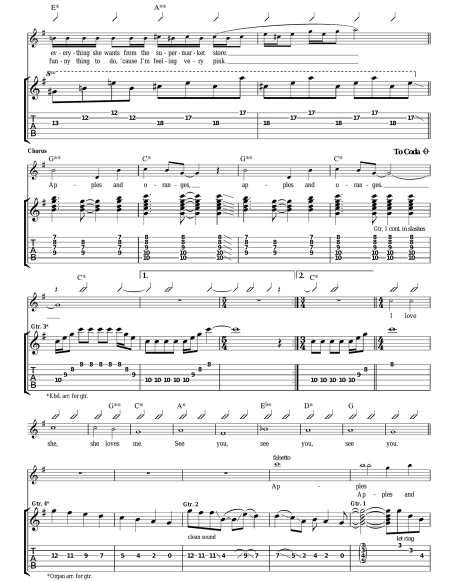 Apples And Oranges Apples And Oranges Acoustic Guitar scores gallery preview page 2