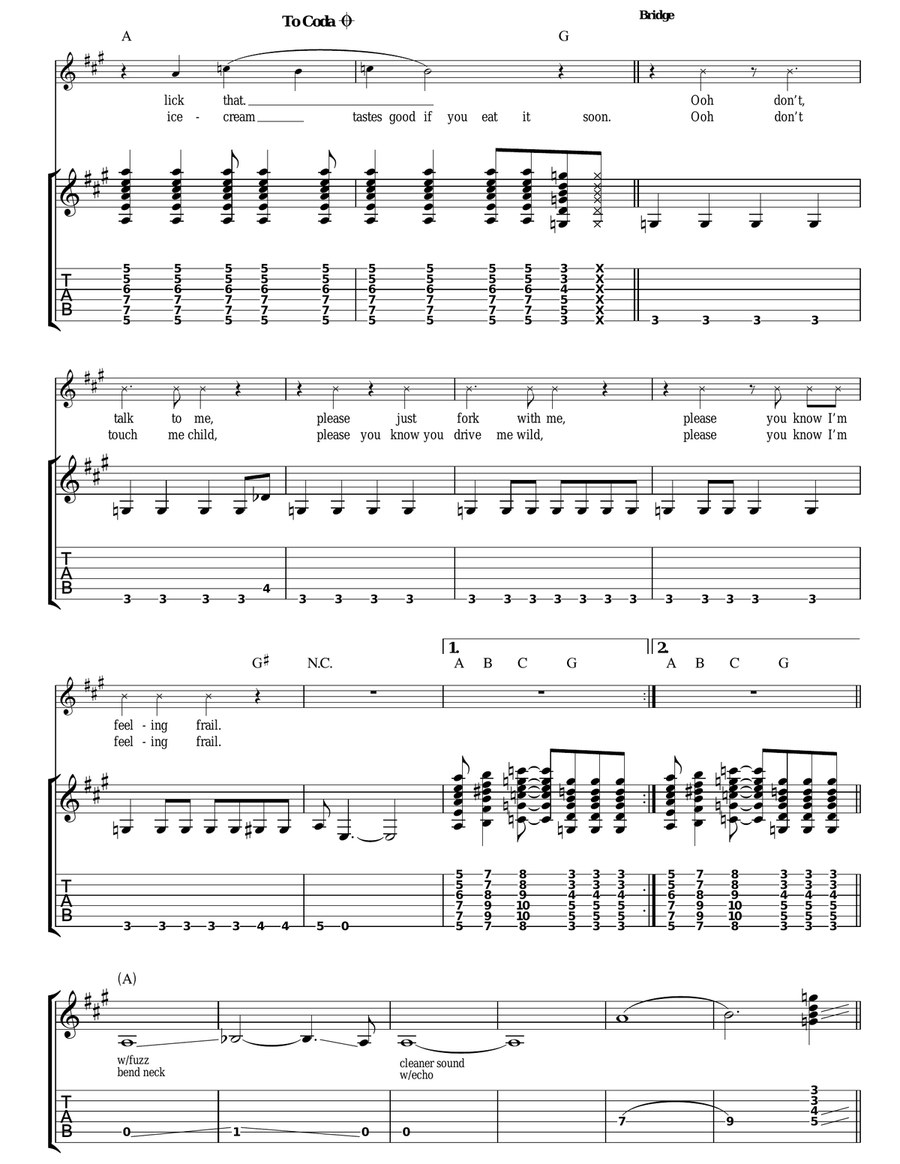 Candy And A Currant Bun Acoustic Guitar scores gallery preview page 2