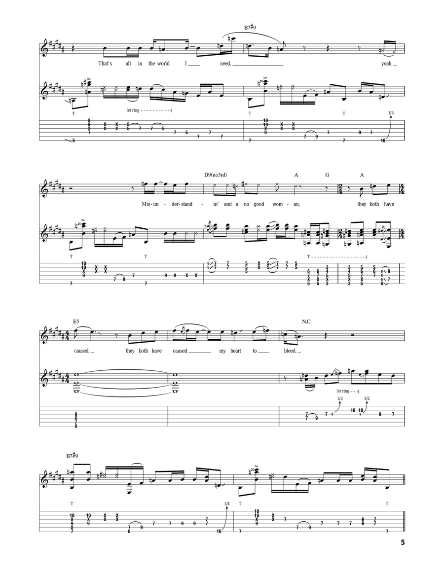 Bleeding Heart Bleeding Heart Acoustic Guitar scores gallery preview page 5