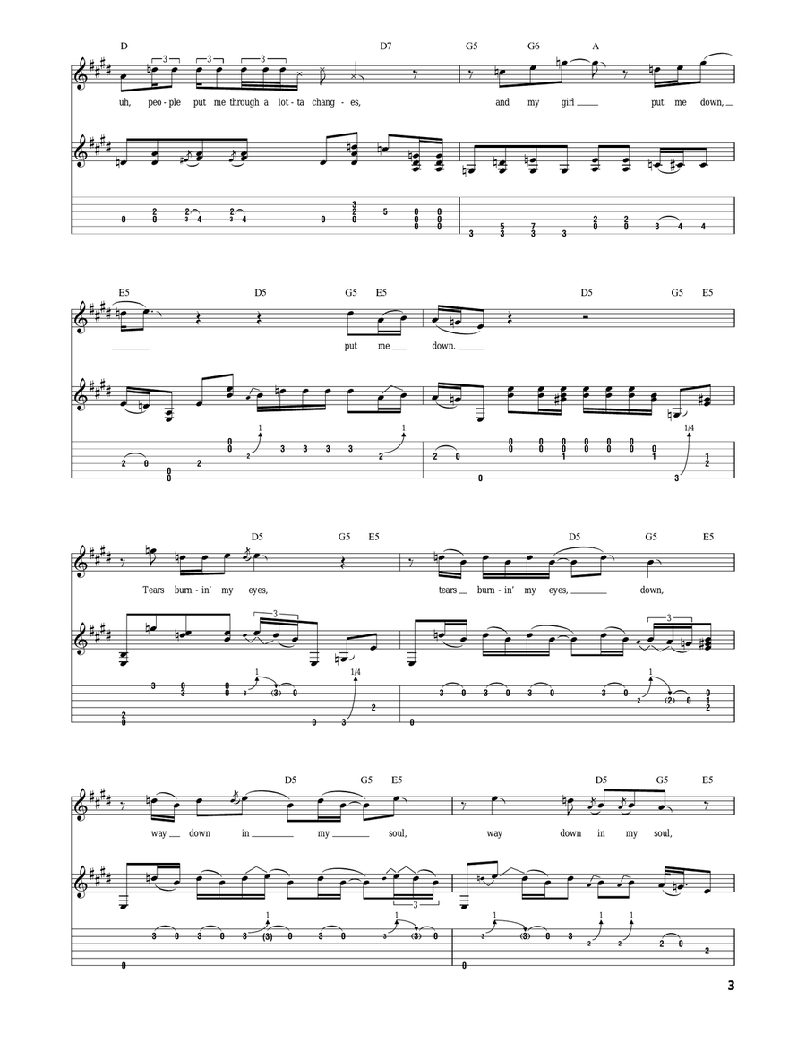 Hear My Train A Comin' (Get My Heart Back Together) Acoustic Guitar scores gallery preview page 3