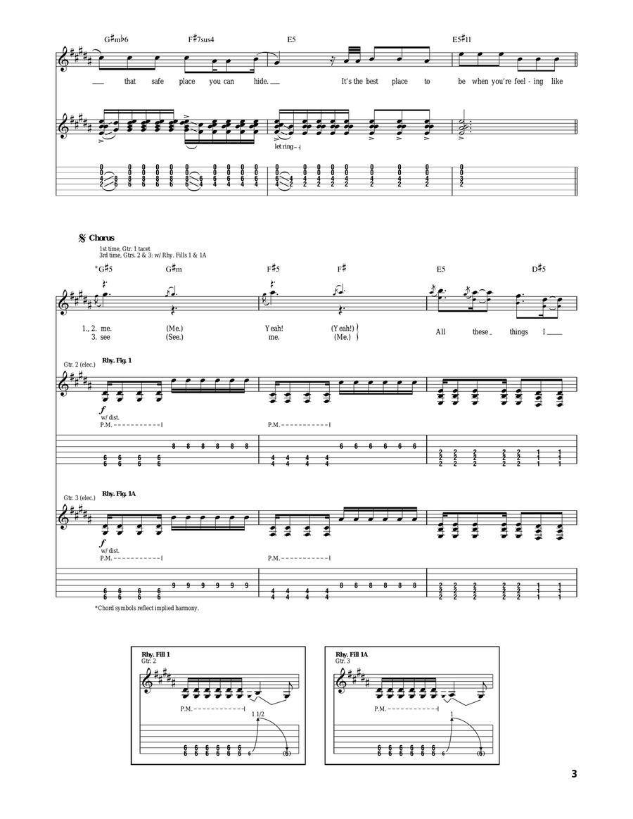 All These Things I Hate (Revolve Around Me) Acoustic Guitar scores gallery preview page 3