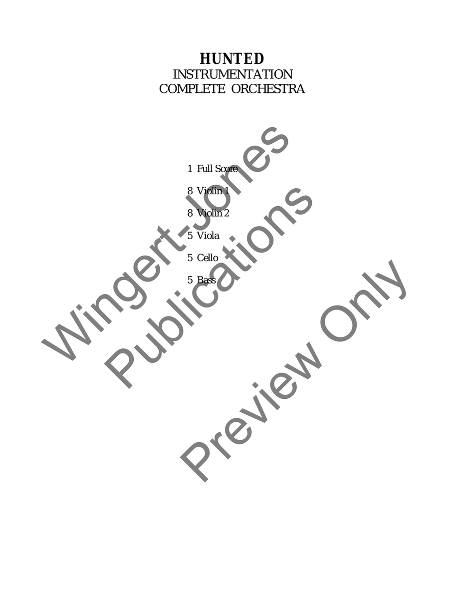 Hunted (Score) Hunted (Score) String Orchestra scores gallery preview page 3