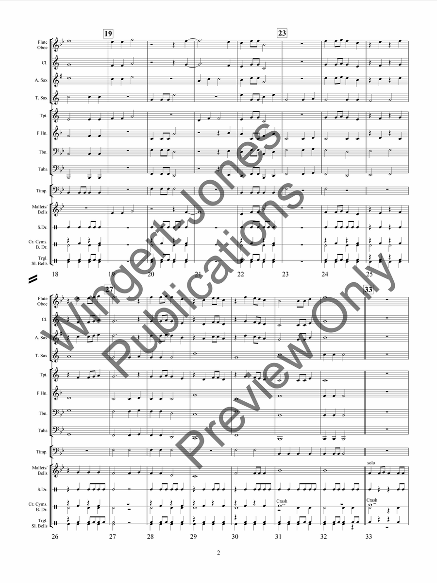 What's On The Housetop What's On The Housetop Concert Band scores gallery preview page 7
