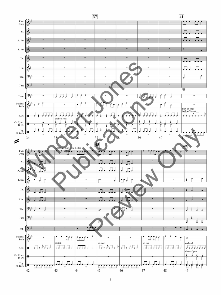 What's On The Housetop What's On The Housetop Concert Band scores gallery preview page 8