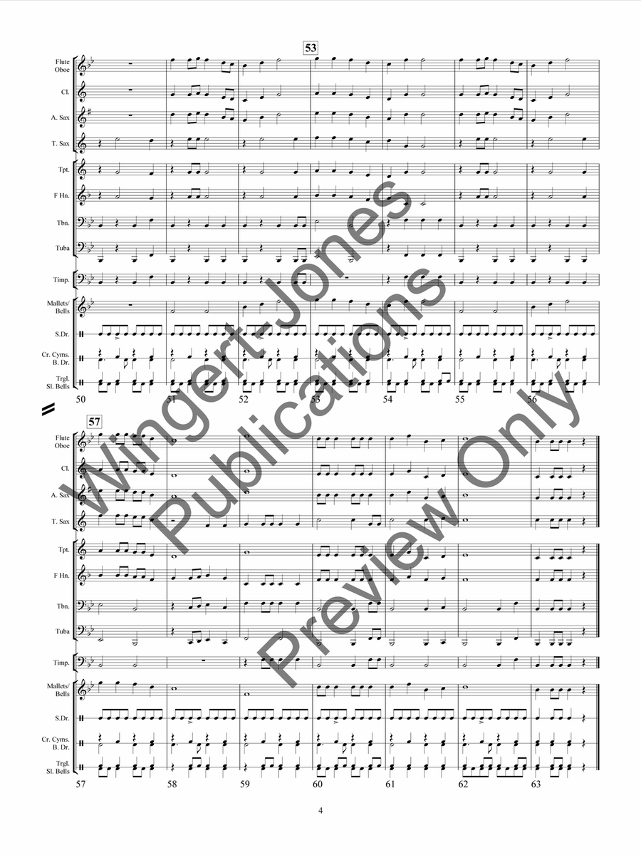What's On The Housetop What's On The Housetop Concert Band scores gallery preview page 9