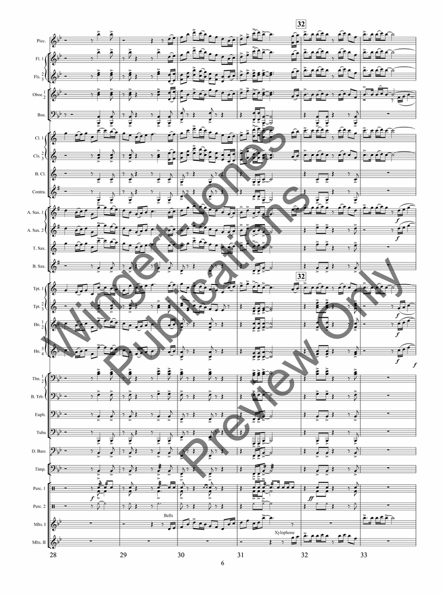 American Jubilee (Score) American Jubilee (Score) Concert Band scores gallery preview page 9