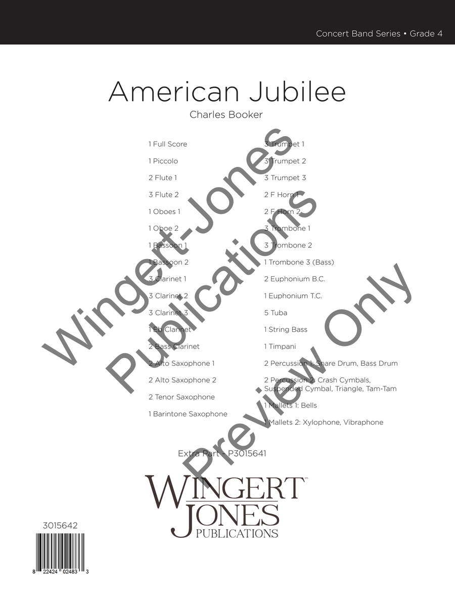 American Jubilee American Jubilee Concert Band scores gallery preview page 2