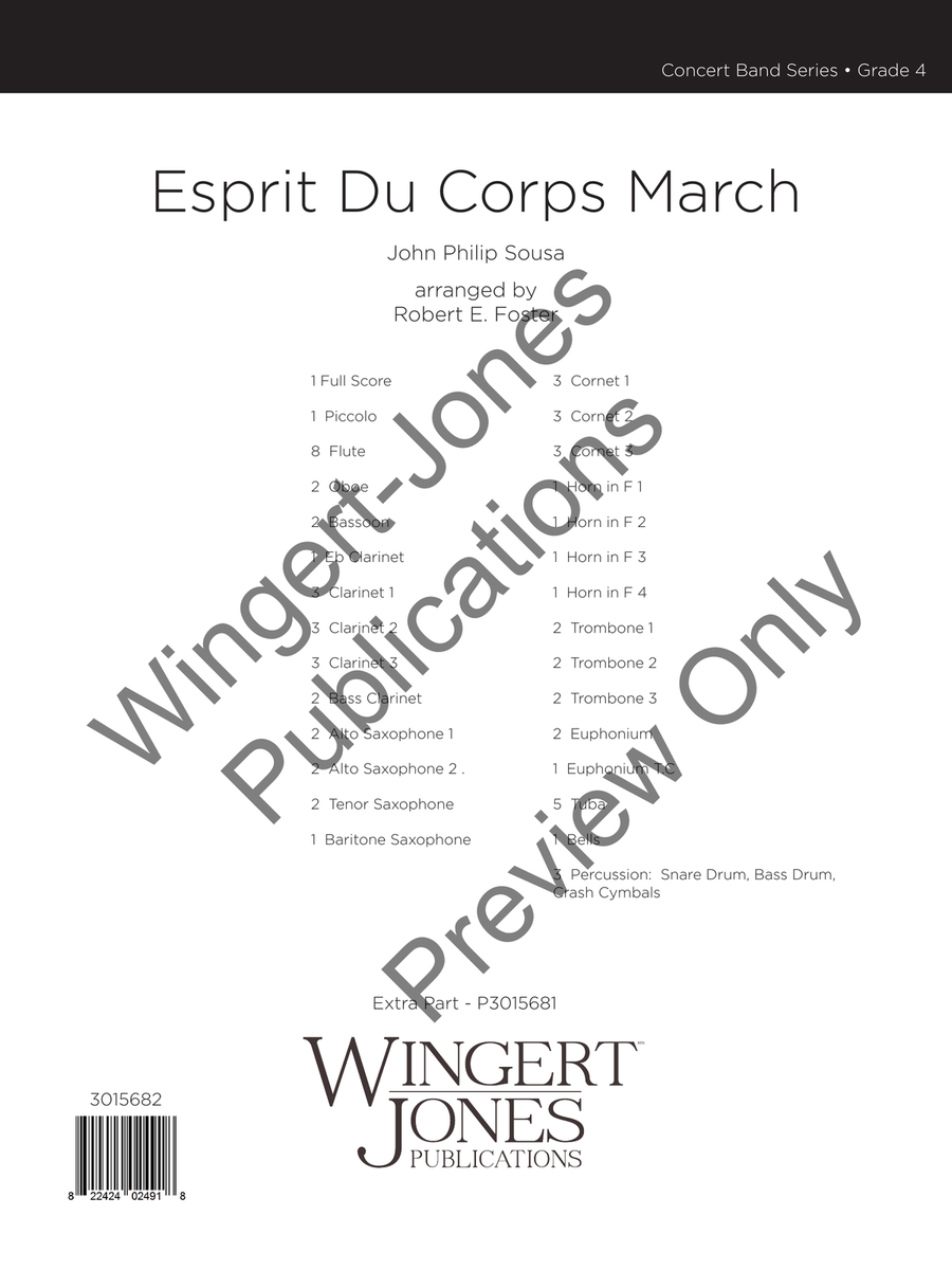 Esprit Du Corps March Esprit Du Corps March Concert Band scores gallery preview page 2