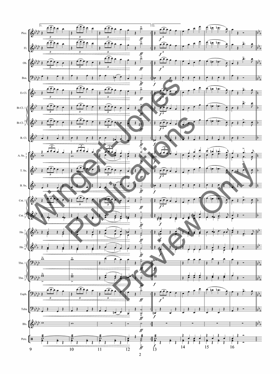 Esprit Du Corps March Esprit Du Corps March Concert Band scores gallery preview page 7