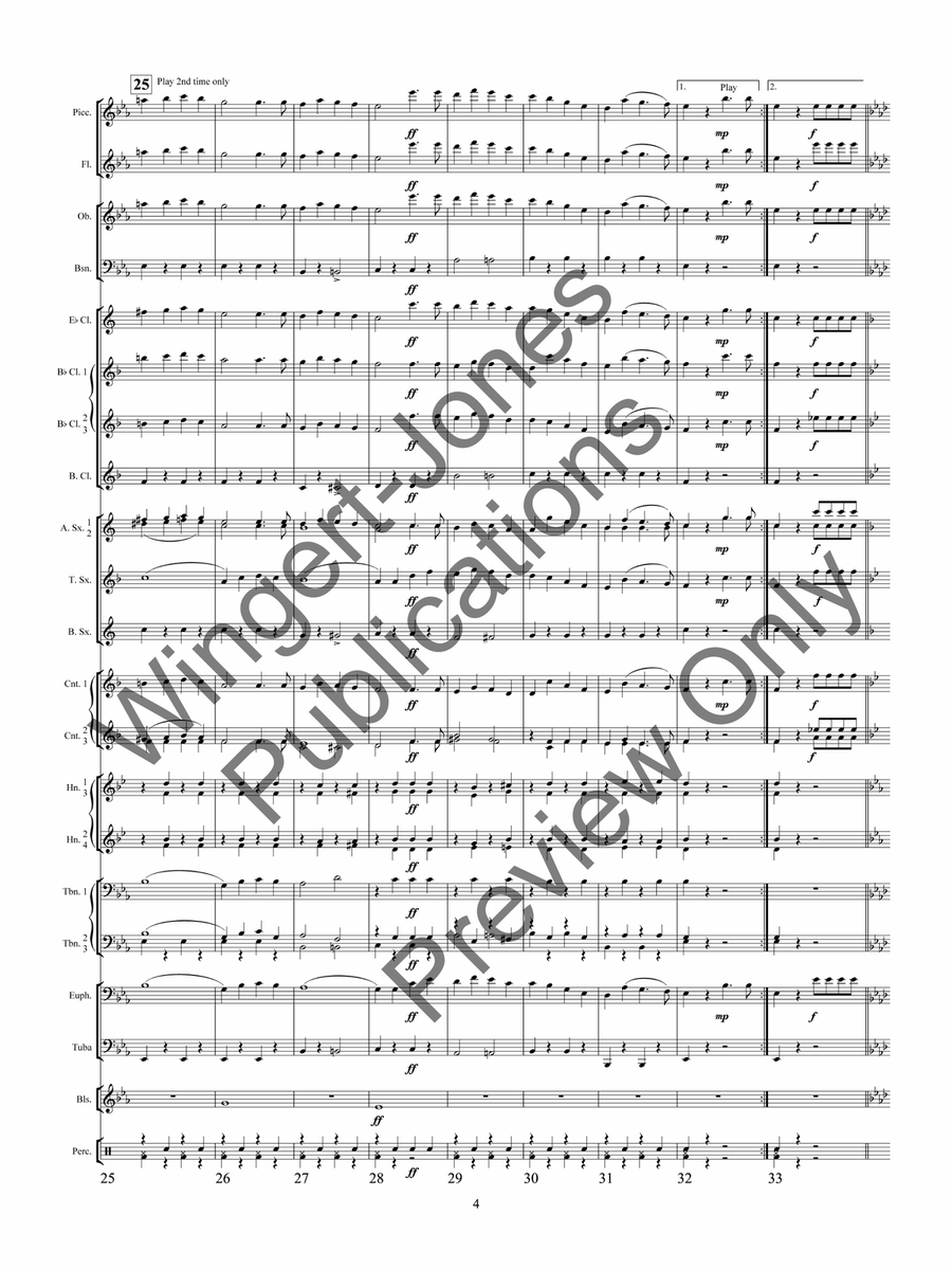Esprit Du Corps March Esprit Du Corps March Concert Band scores gallery preview page 9
