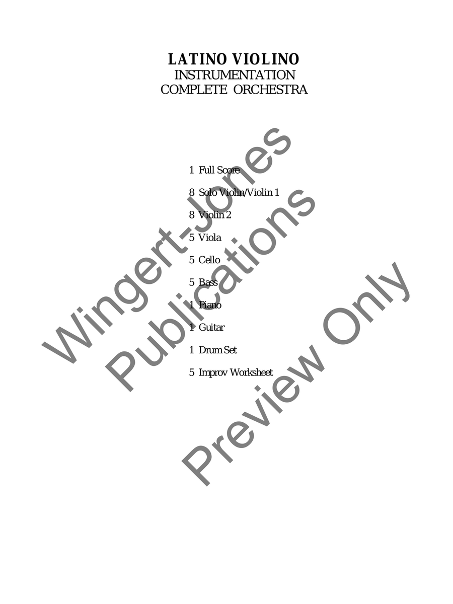 Latino Violino Latino Violino String Orchestra scores gallery preview page 3