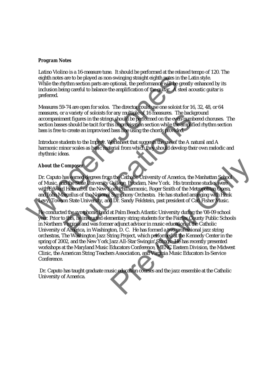 Latino Violino Latino Violino String Orchestra scores gallery preview page 4
