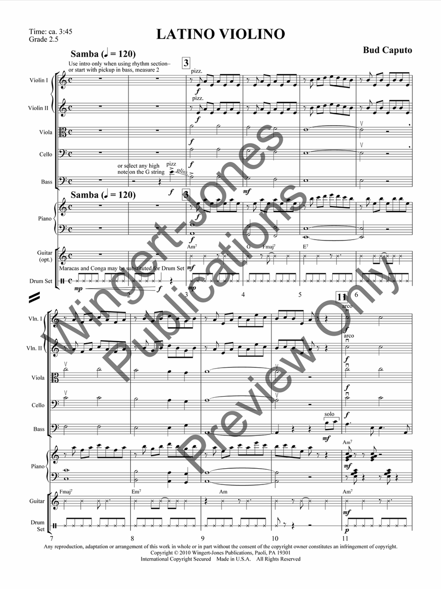 Latino Violino Latino Violino String Orchestra scores gallery preview page 5