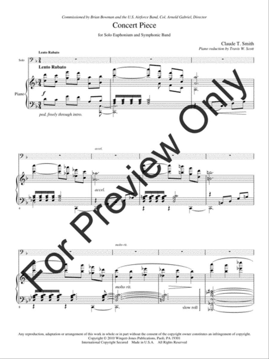 Concert Piece Concert Piece Euphonium scores gallery preview page 4