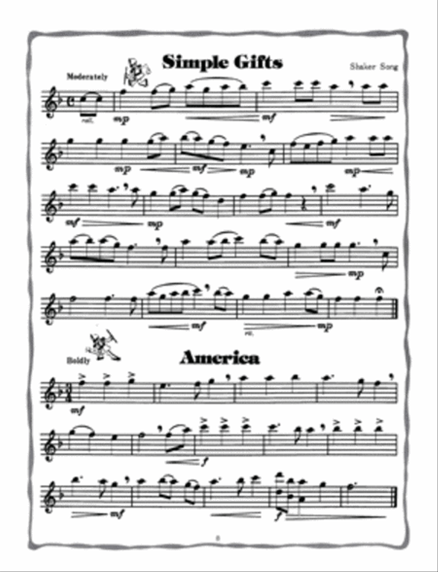 Easy to Play Flute Solos Flute Solo scores gallery preview page 3