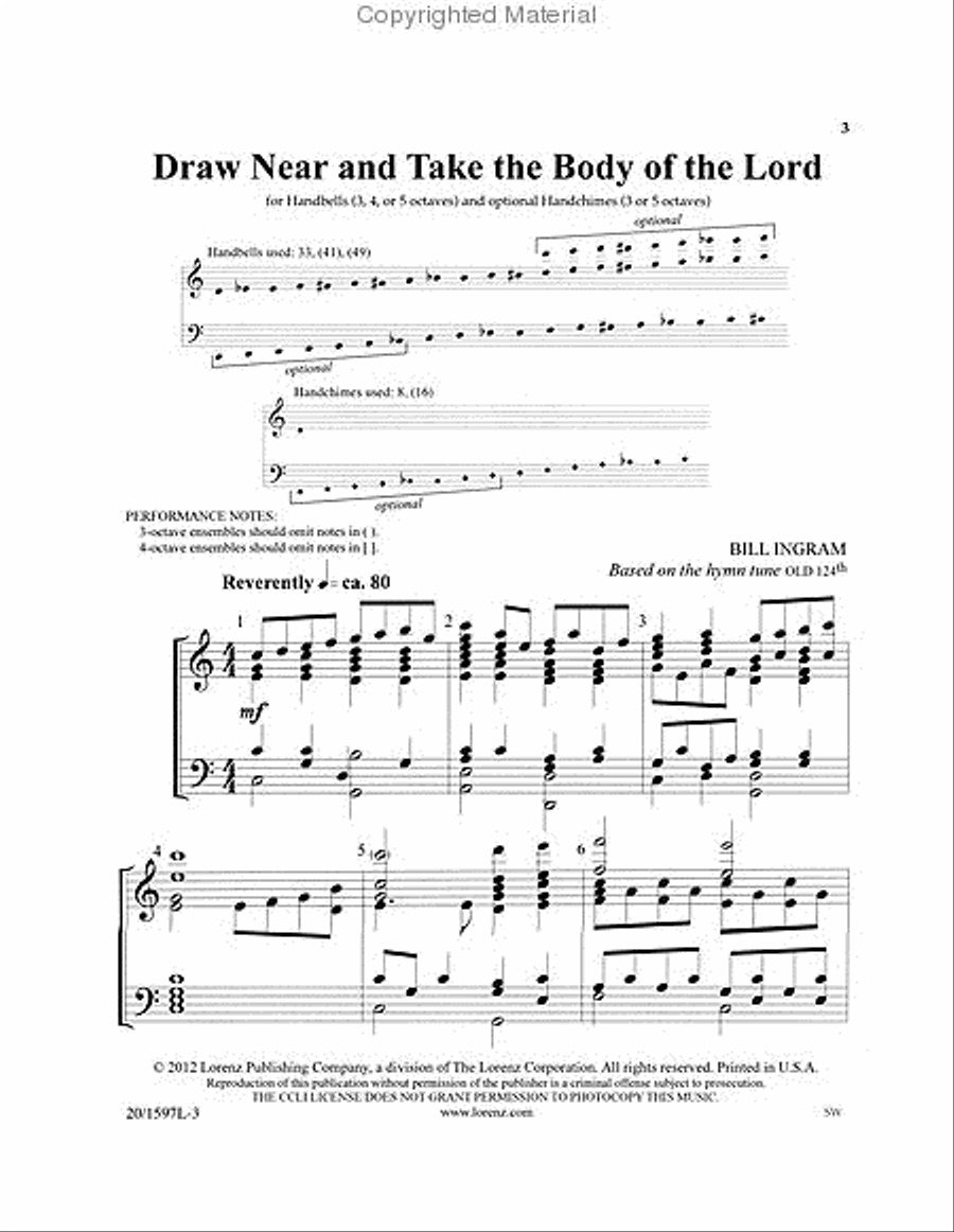 Draw Near and Take the Body of the Lord 5-Octaves scores gallery preview page 2