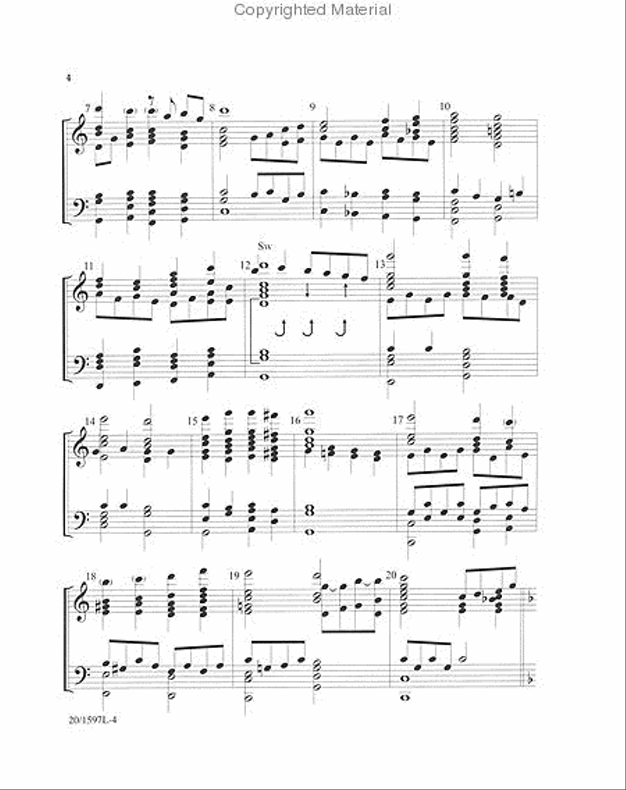 Draw Near and Take the Body of the Lord 5-Octaves scores gallery preview page 3