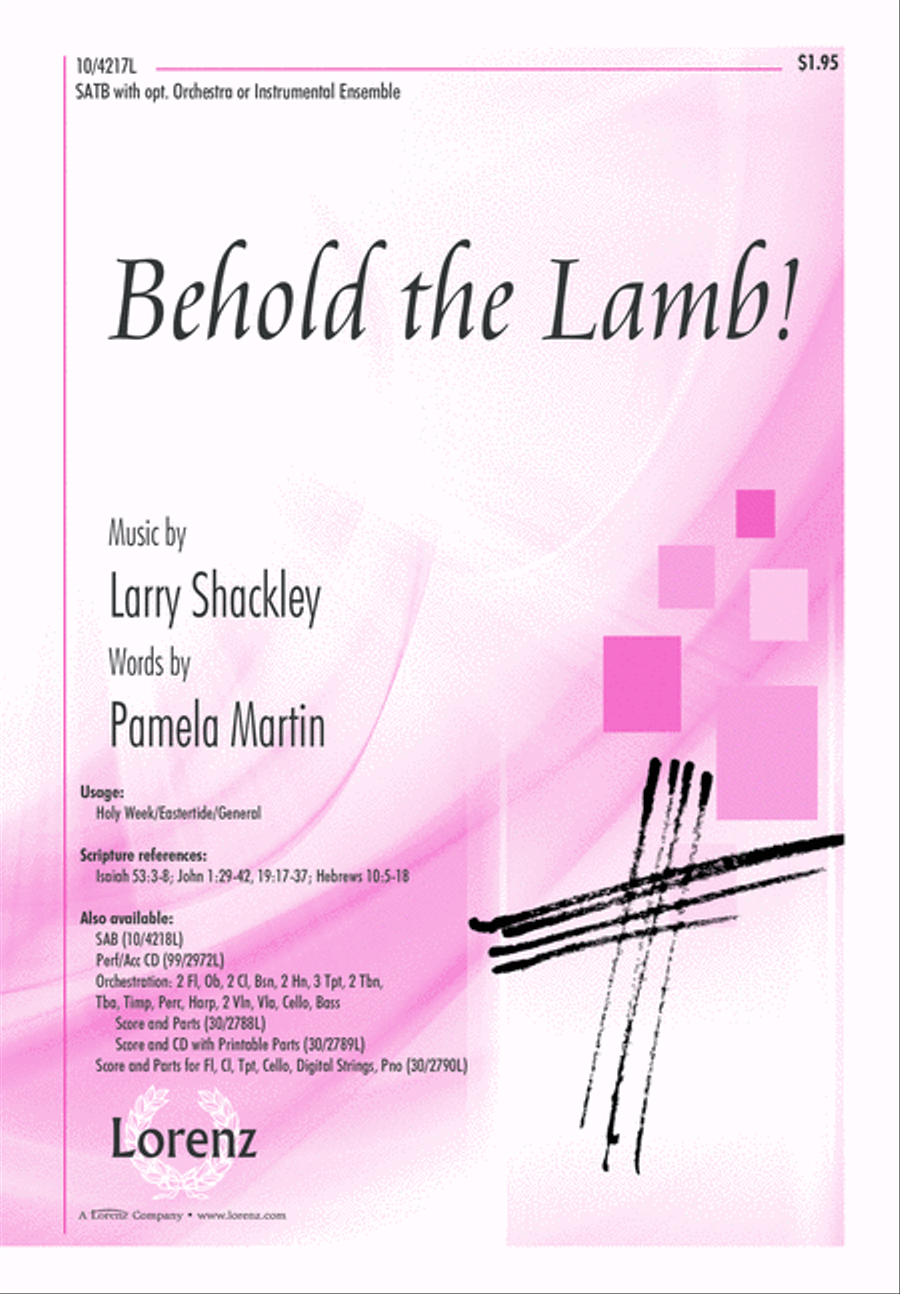 Behold the Lamb! Behold the Lamb! 4-Part scores gallery preview page 2