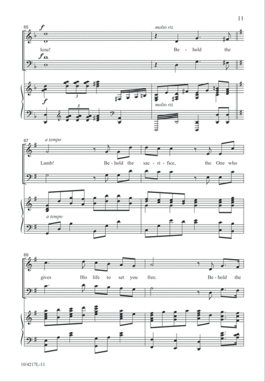 Behold the Lamb! Behold the Lamb! 4-Part scores gallery preview page 12