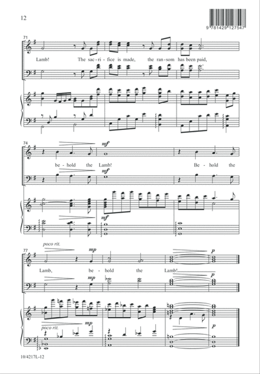 Behold the Lamb! Behold the Lamb! 4-Part scores gallery preview page 13