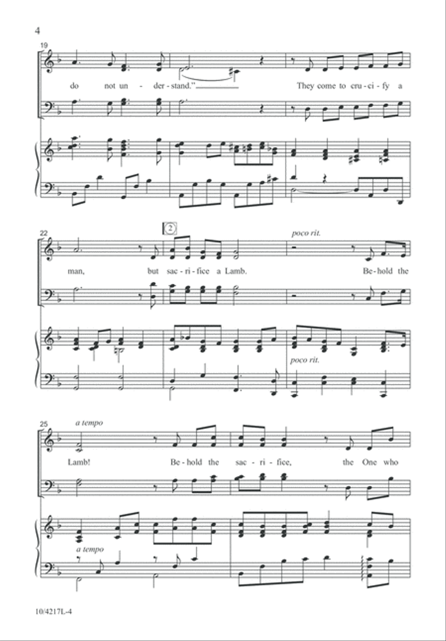 Behold the Lamb! Behold the Lamb! 4-Part scores gallery preview page 5