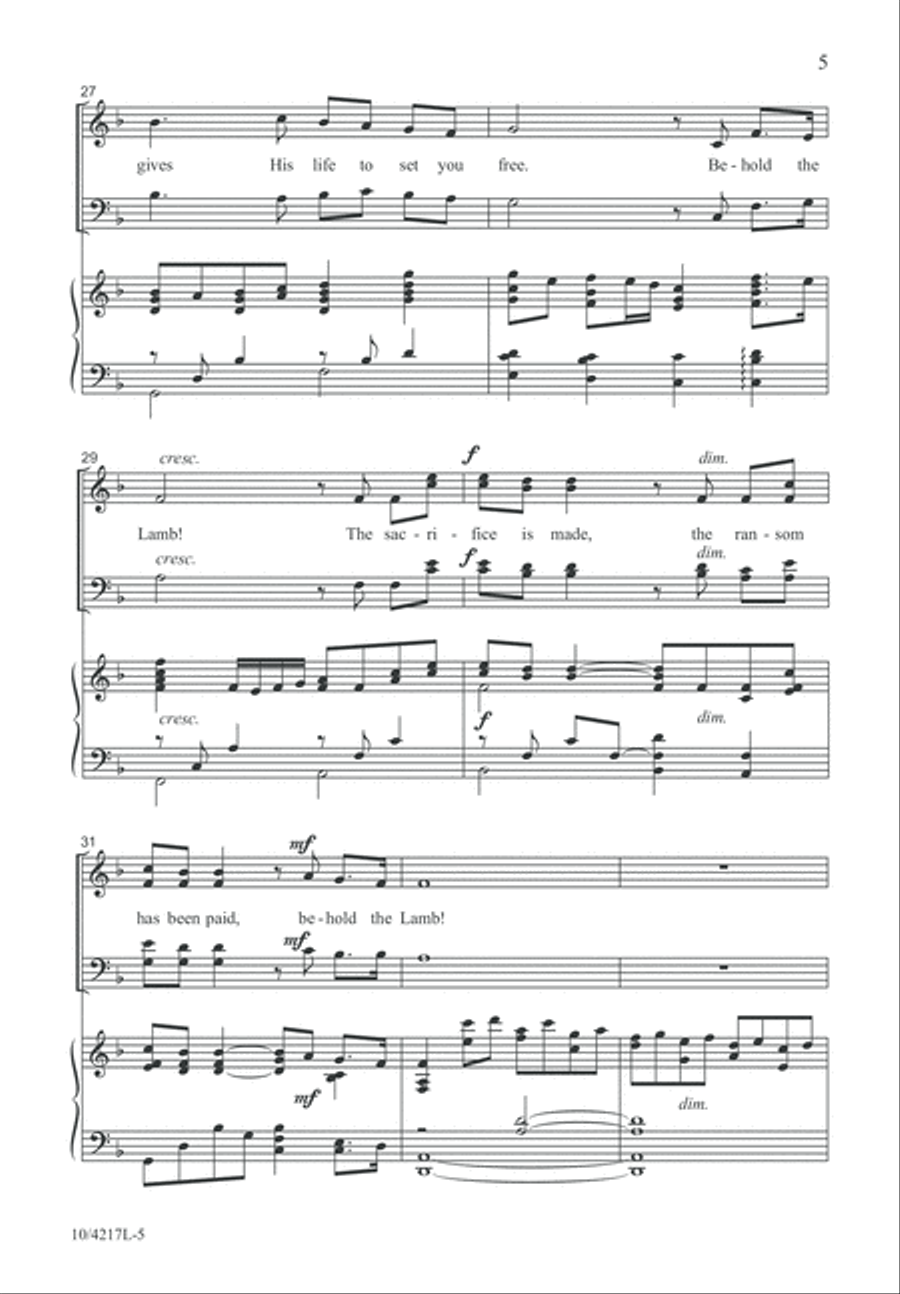 Behold the Lamb! Behold the Lamb! 4-Part scores gallery preview page 6