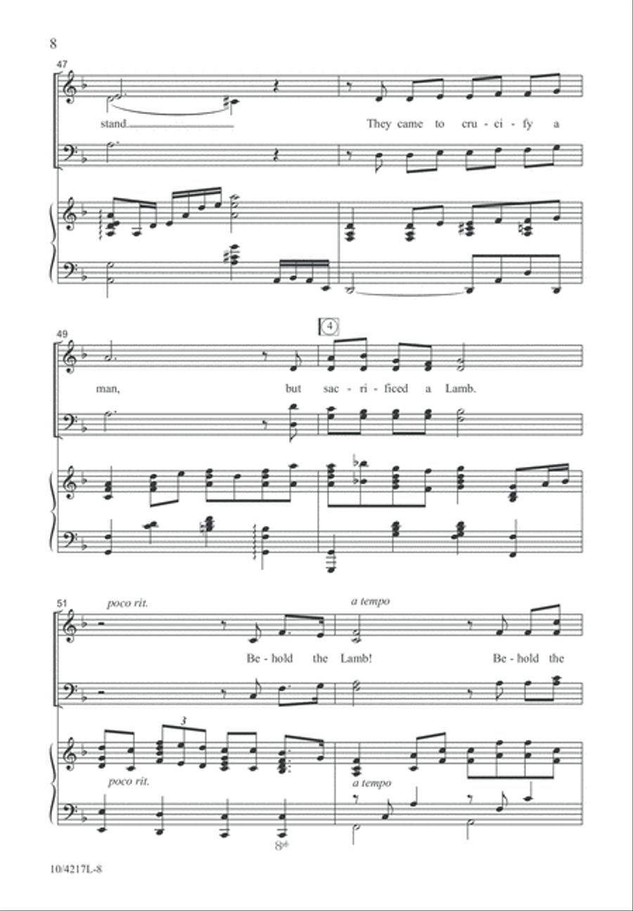 Behold the Lamb! Behold the Lamb! 4-Part scores gallery preview page 9