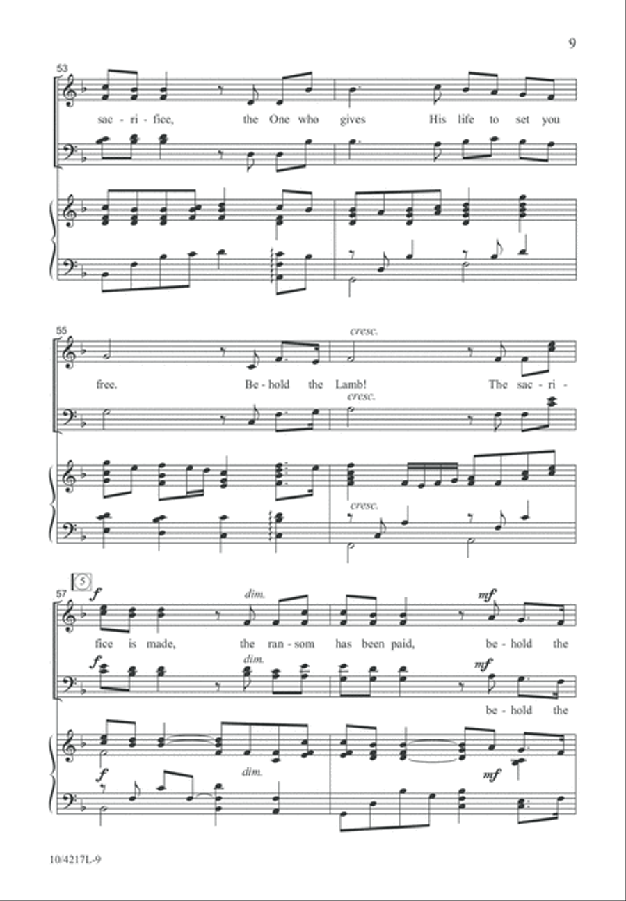 Behold the Lamb! Behold the Lamb! 4-Part scores gallery preview page 10