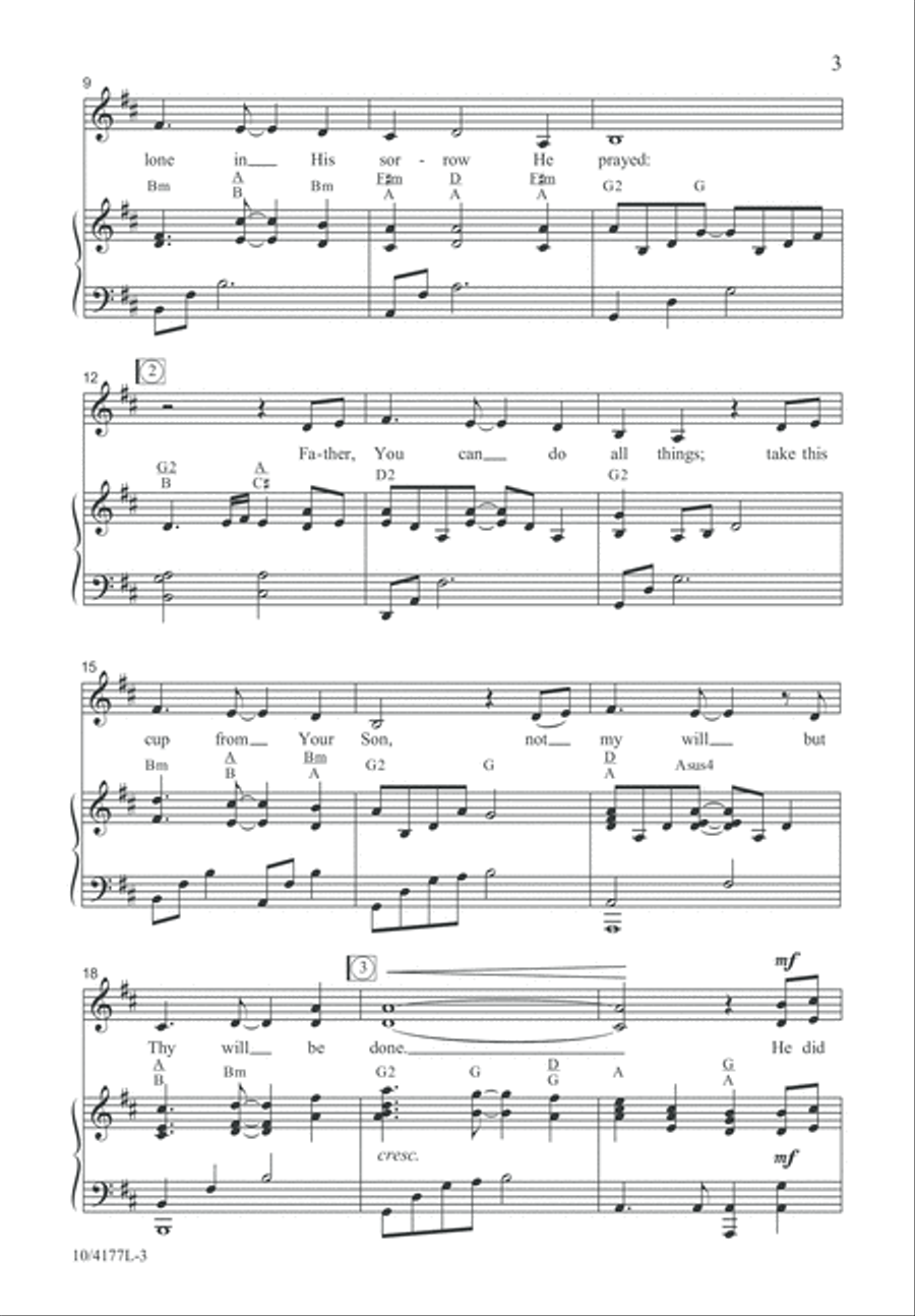 I Did Nothing But Believe 4-Part scores gallery preview page 4