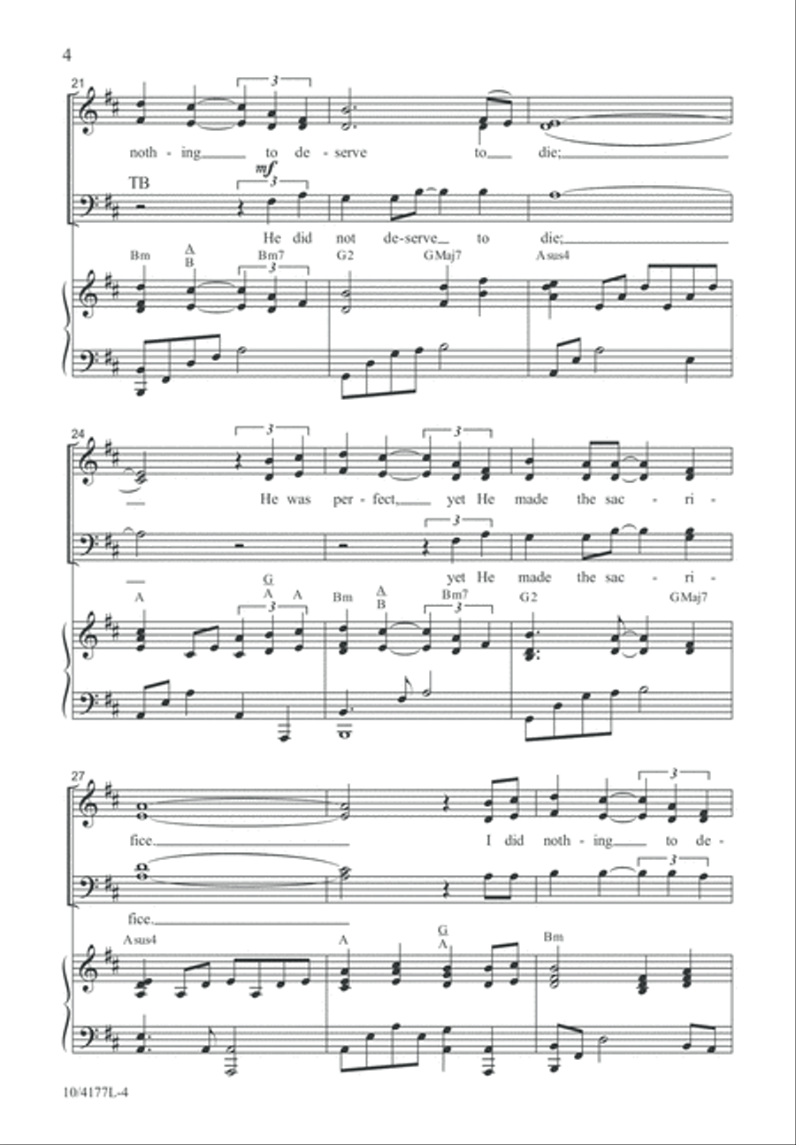 I Did Nothing But Believe 4-Part scores gallery preview page 5