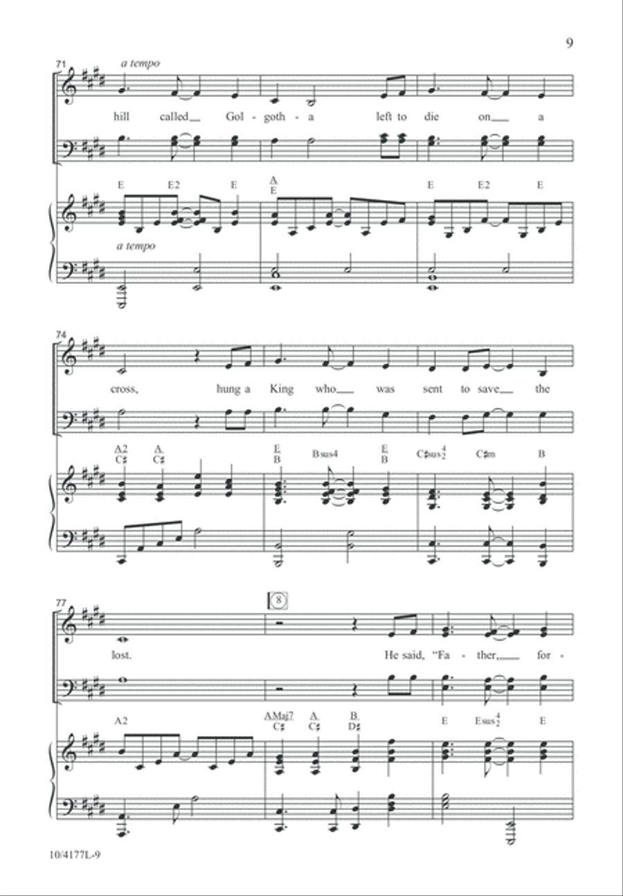 I Did Nothing But Believe 4-Part scores gallery preview page 10