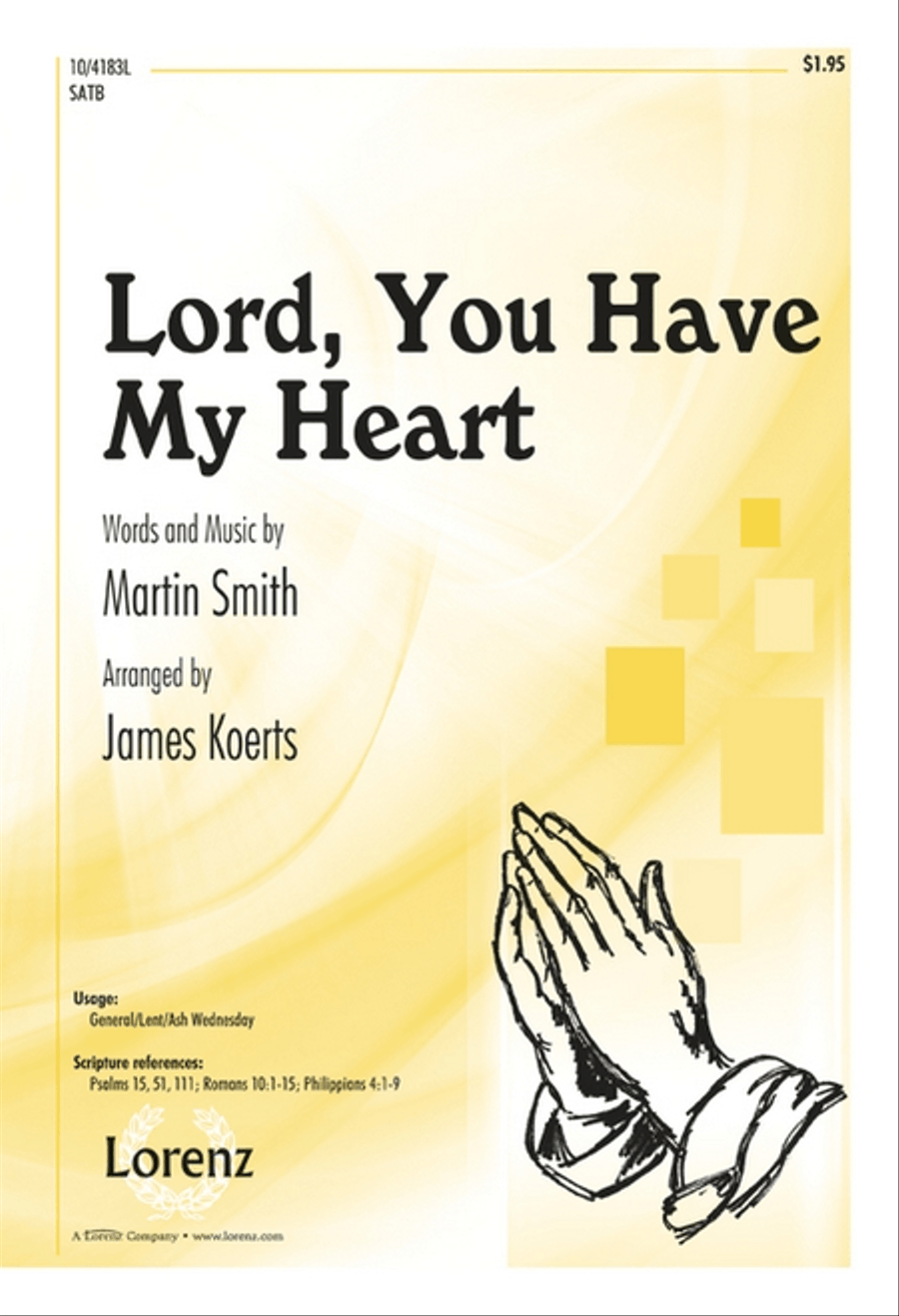 Lord, You Have My Heart Lord, You Have My Heart 4-Part scores gallery preview page 1