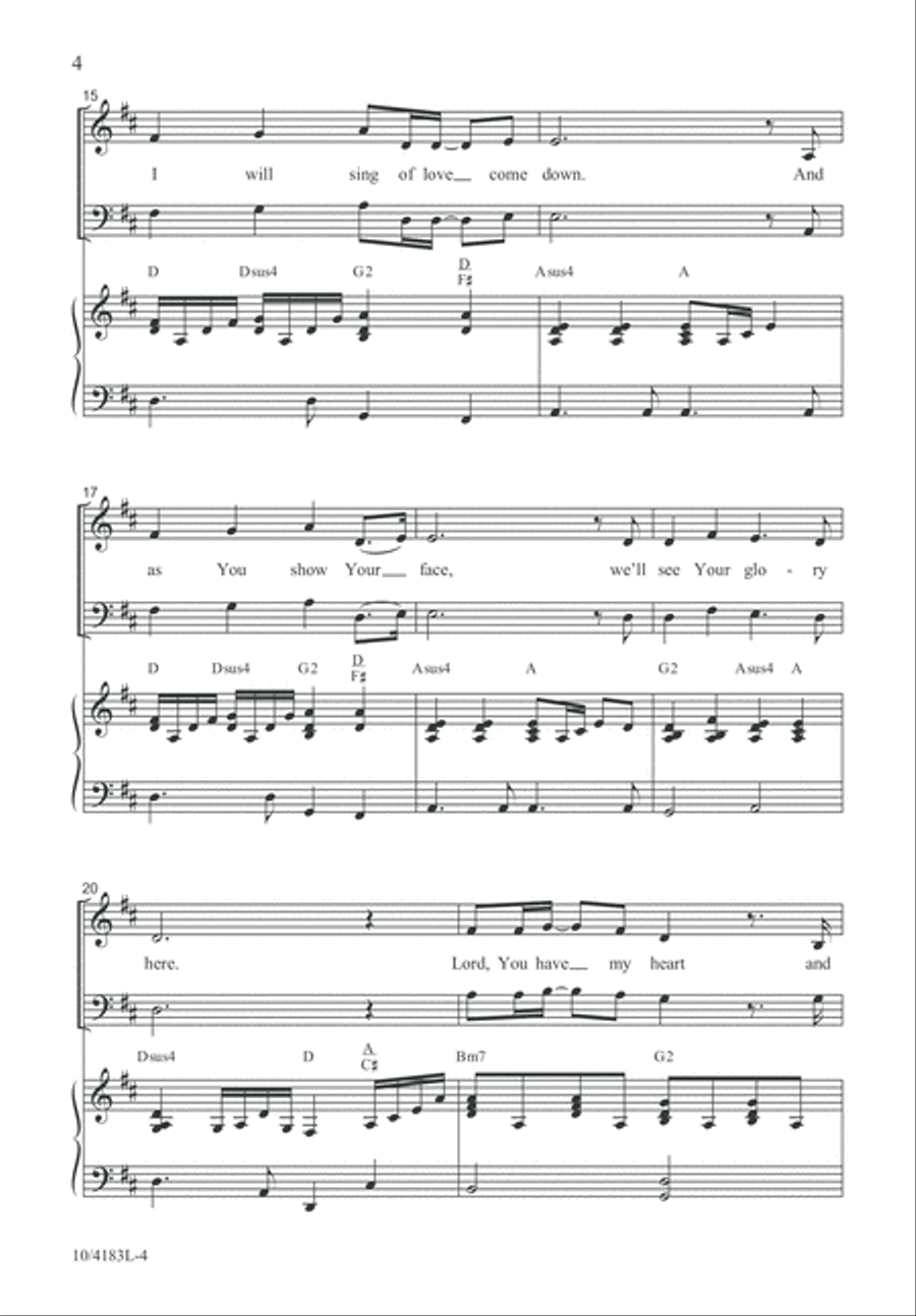 Lord, You Have My Heart Lord, You Have My Heart 4-Part scores gallery preview page 5