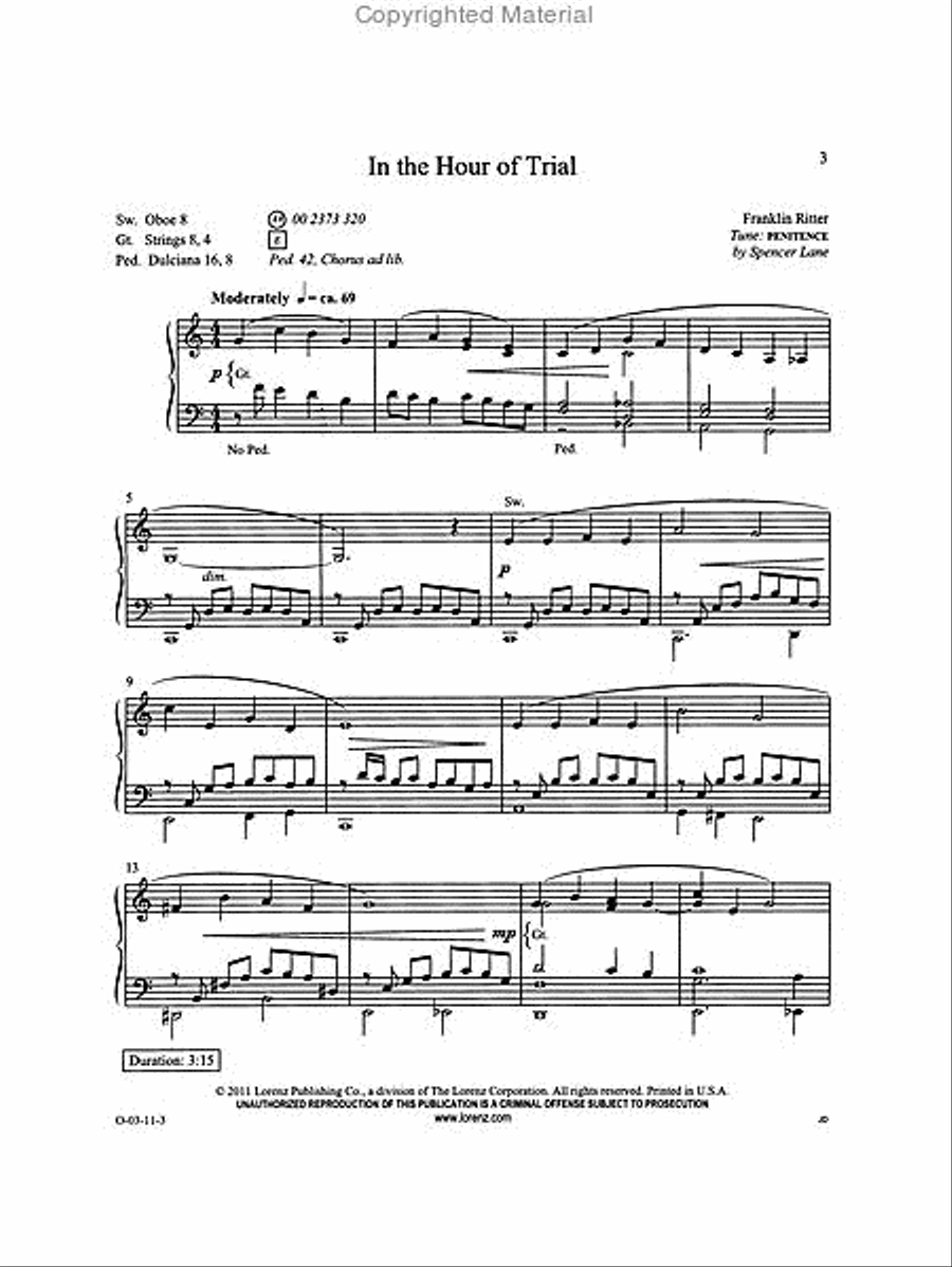 Easy Organ Library, Vol. 51 Organ Solo scores gallery preview page 2