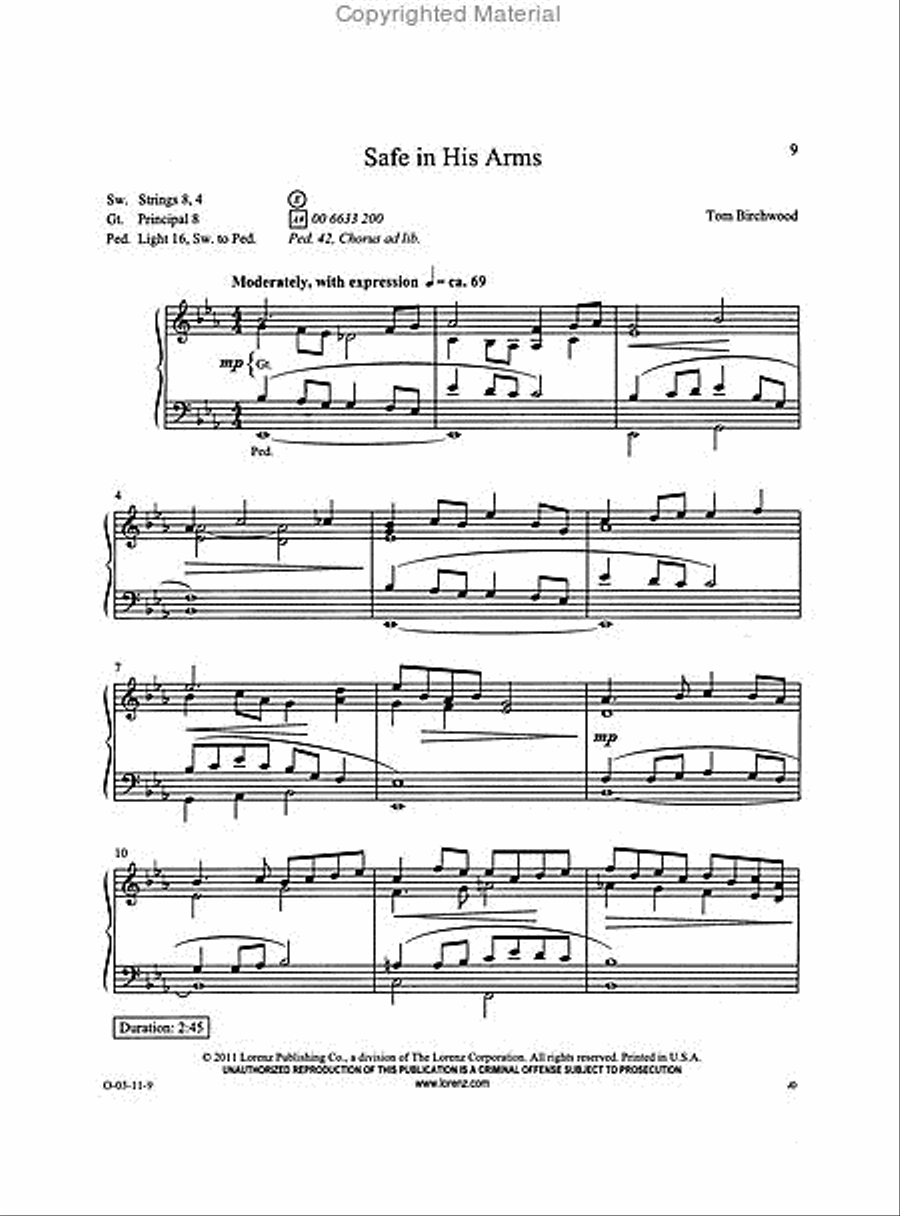 Easy Organ Library, Vol. 51 Organ Solo scores gallery preview page 3