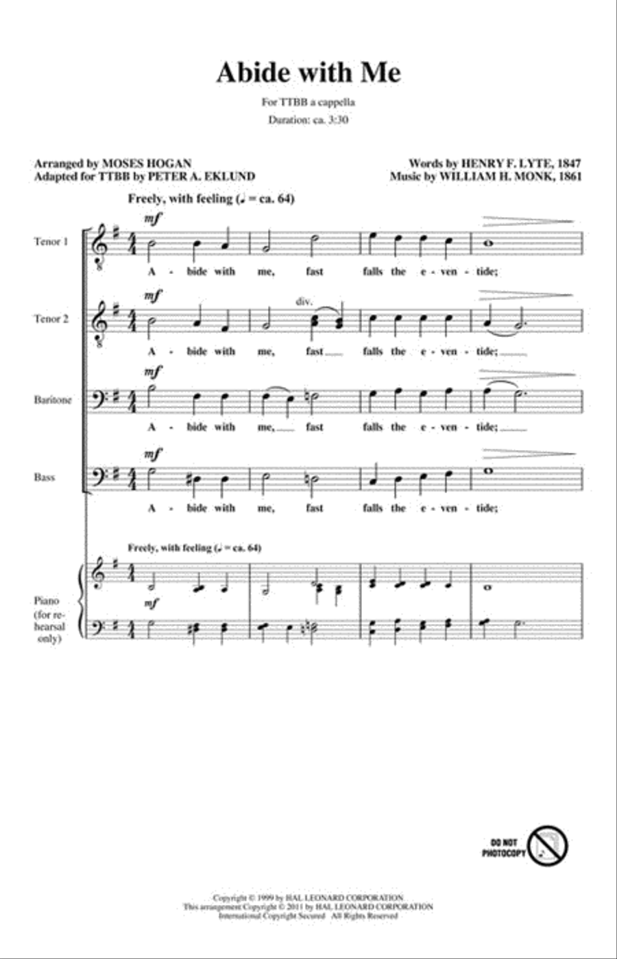 Abide with Me Abide with Me TTBB scores gallery preview page 2