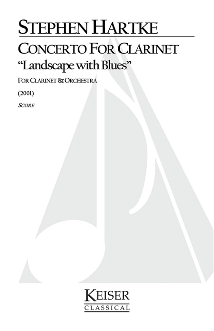 Concerto for Clarinet: Landscape with Blues Orchestra scores gallery preview page 1