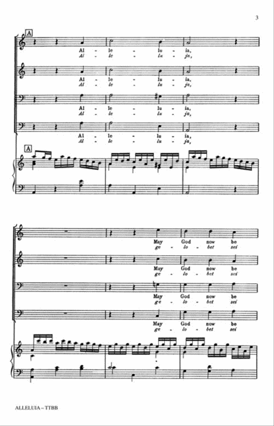 Alleluia Alleluia TTBB scores gallery preview page 3