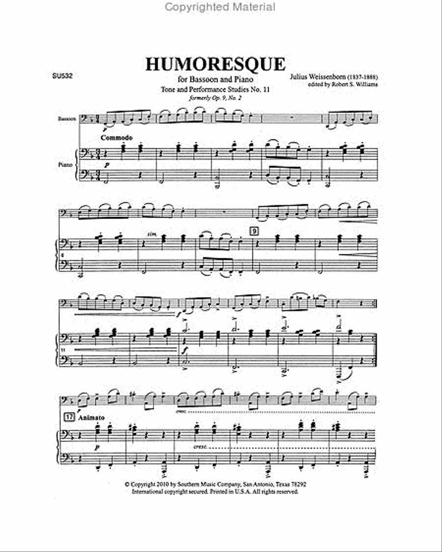 Humoresque Bassoon Solo scores gallery preview page 2