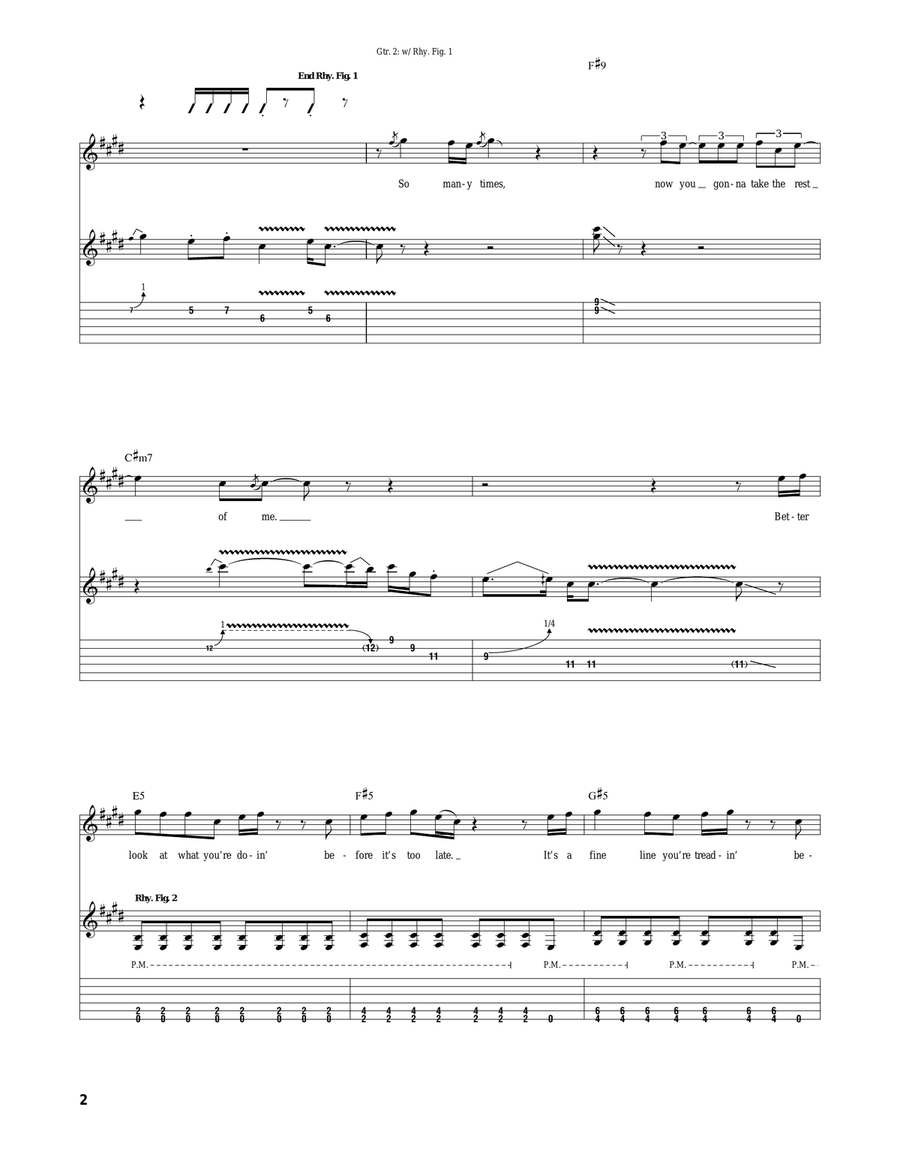 Cold Day In Hell Cold Day In Hell Acoustic Guitar scores gallery preview page 2