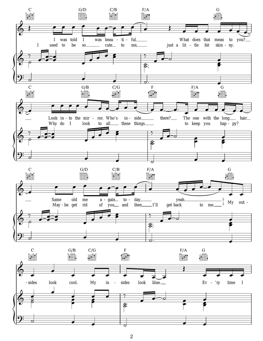 Unpretty Unpretty Acoustic Guitar scores gallery preview page 2