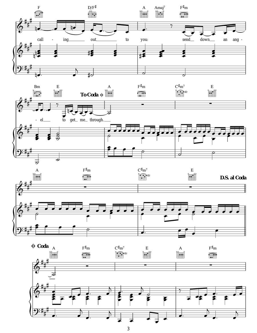 Send Down An Angel Send Down An Angel Guitar scores gallery preview page 3