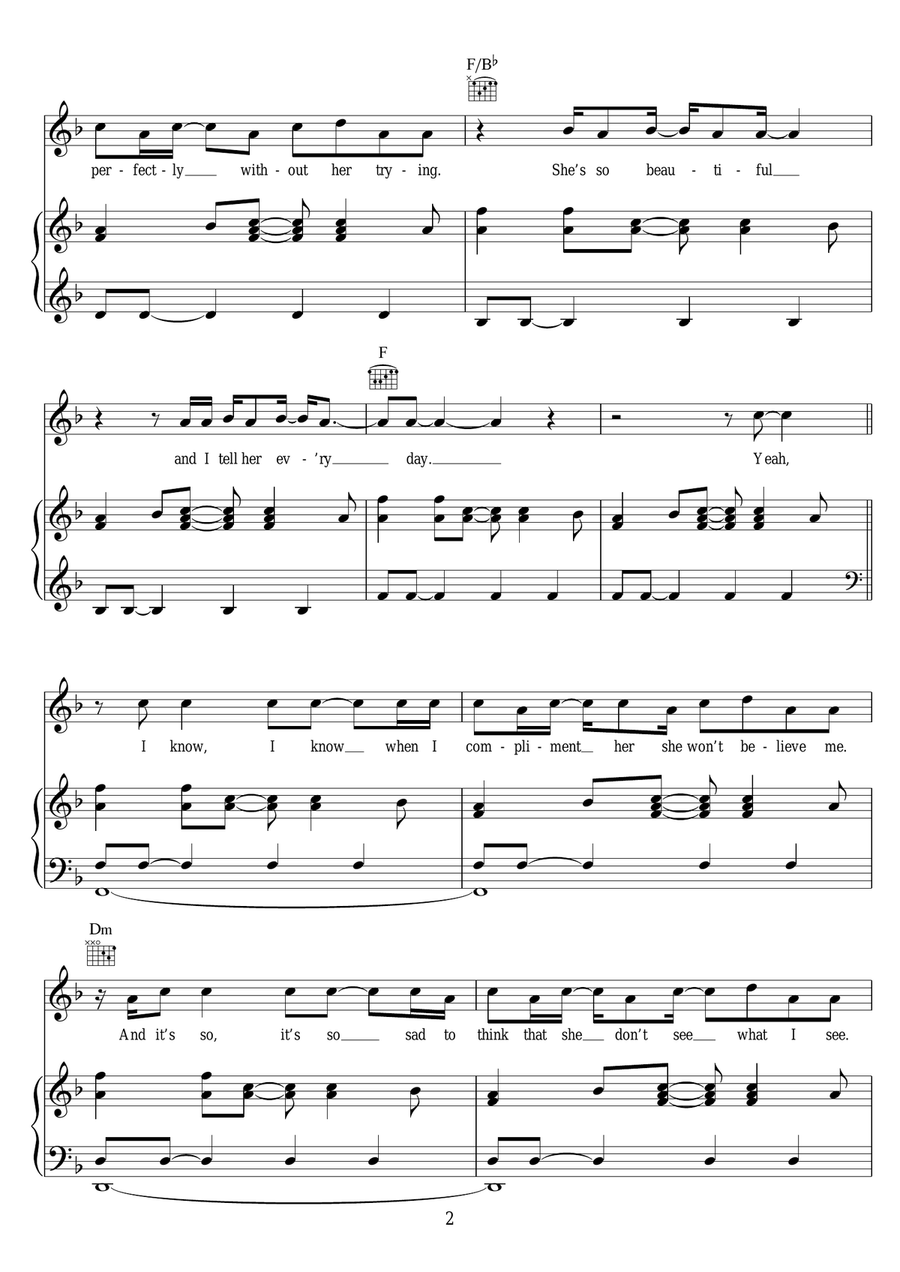 Just The Way You Are Just The Way You Are Acoustic Guitar scores gallery preview page 2